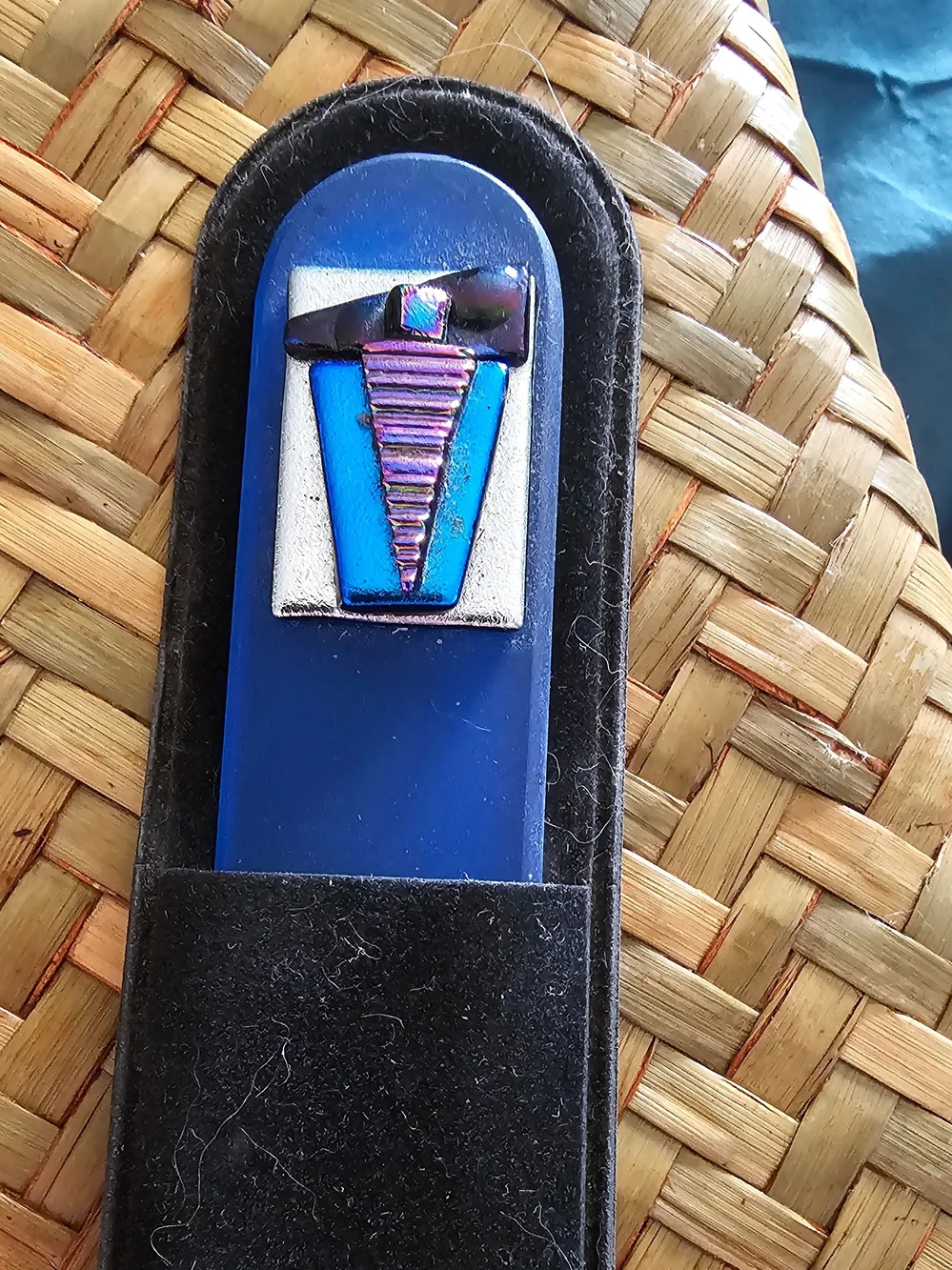 Nail File Hand Crafted With Dichroic Gass - includes case